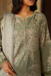 3-PC Unsititched  Embroidered Viscose Linen By Iznik | IPF-08